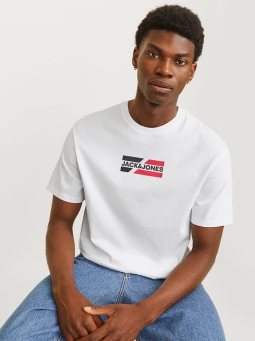 Бавовняна Чоловіча Футболка JACK & JONES CORP GRAPHIC TEE фото 3