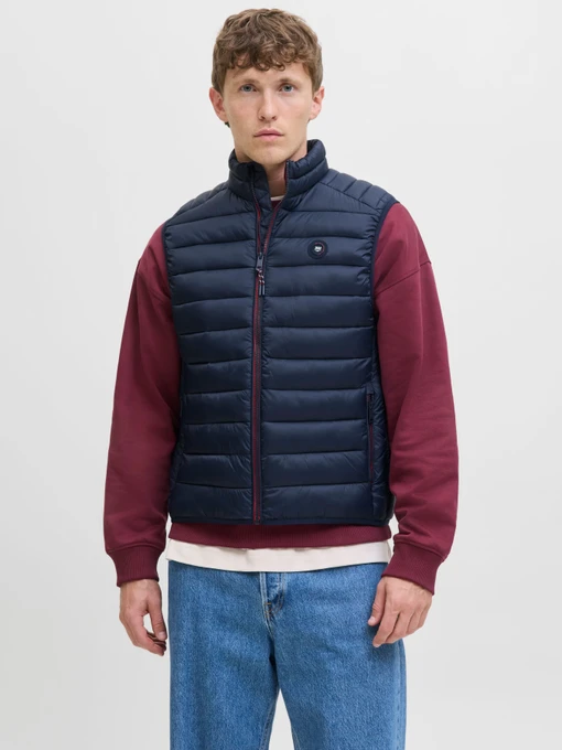 Куртки и дубленки JACK & JONES BRADLEY LIGHT BODYWARMER модель 12280973_Sky Captain Фото