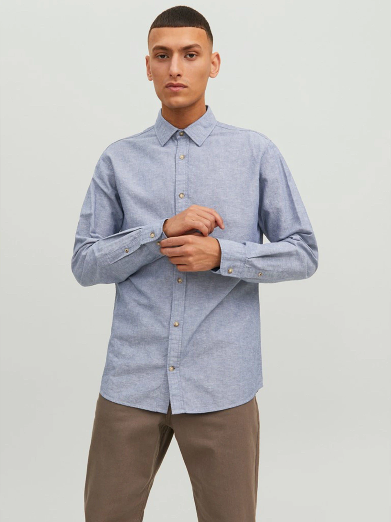 Сорочки JACK & JONES модель 12220134_Faded Denim Фото