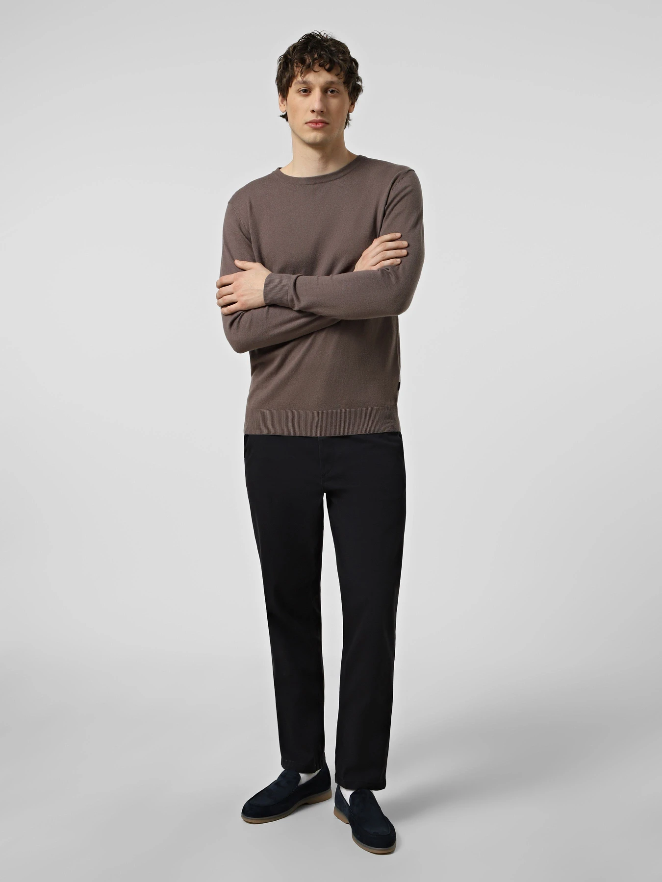 Брюки JACK & JONES TOLLIE DYLAN CHINO модель 12288455_Dark Navy Фото
