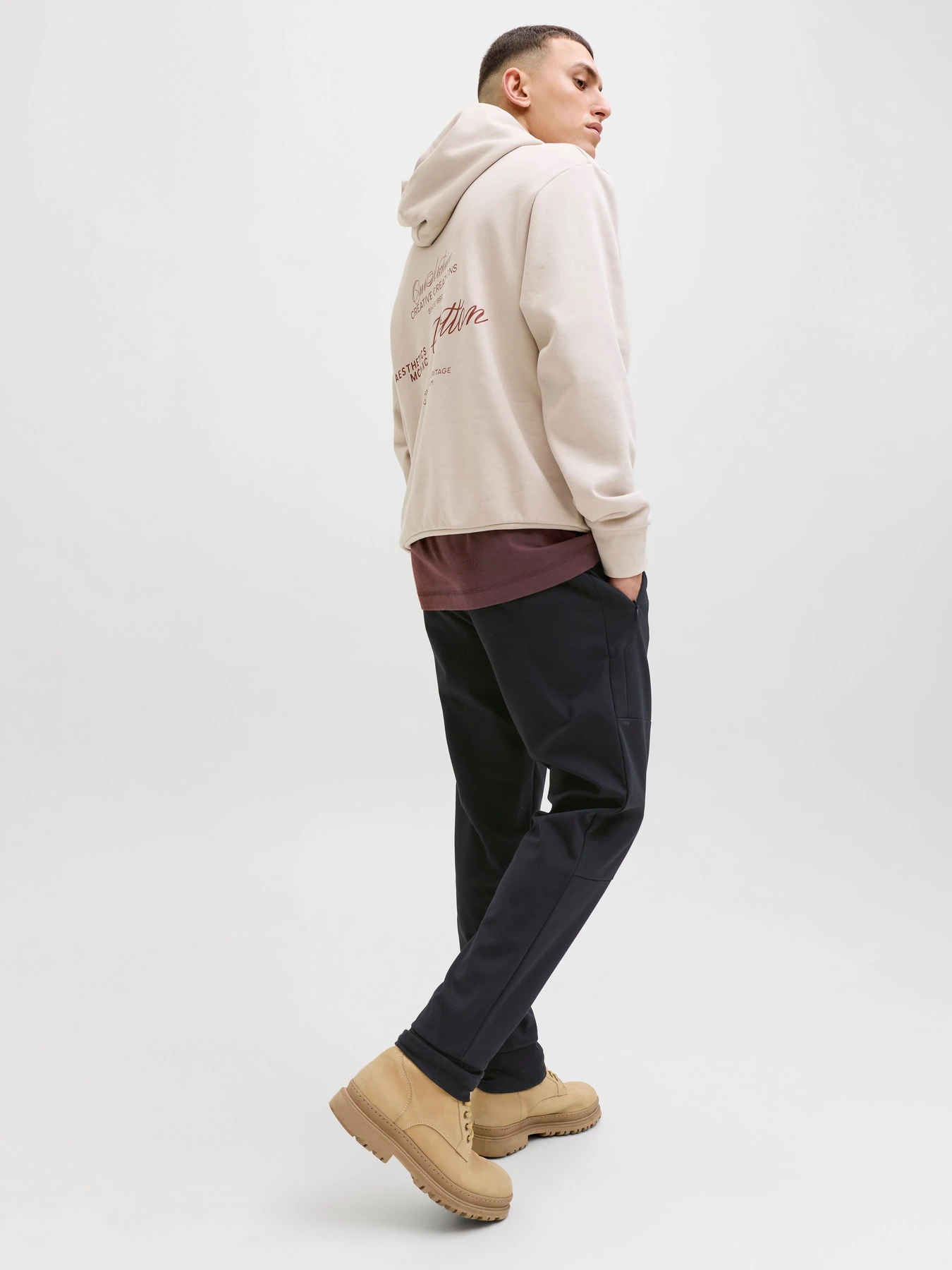 Брюки JACK & JONES GORDON BASE SWEAT PANTS модель 12288623_Black Фото