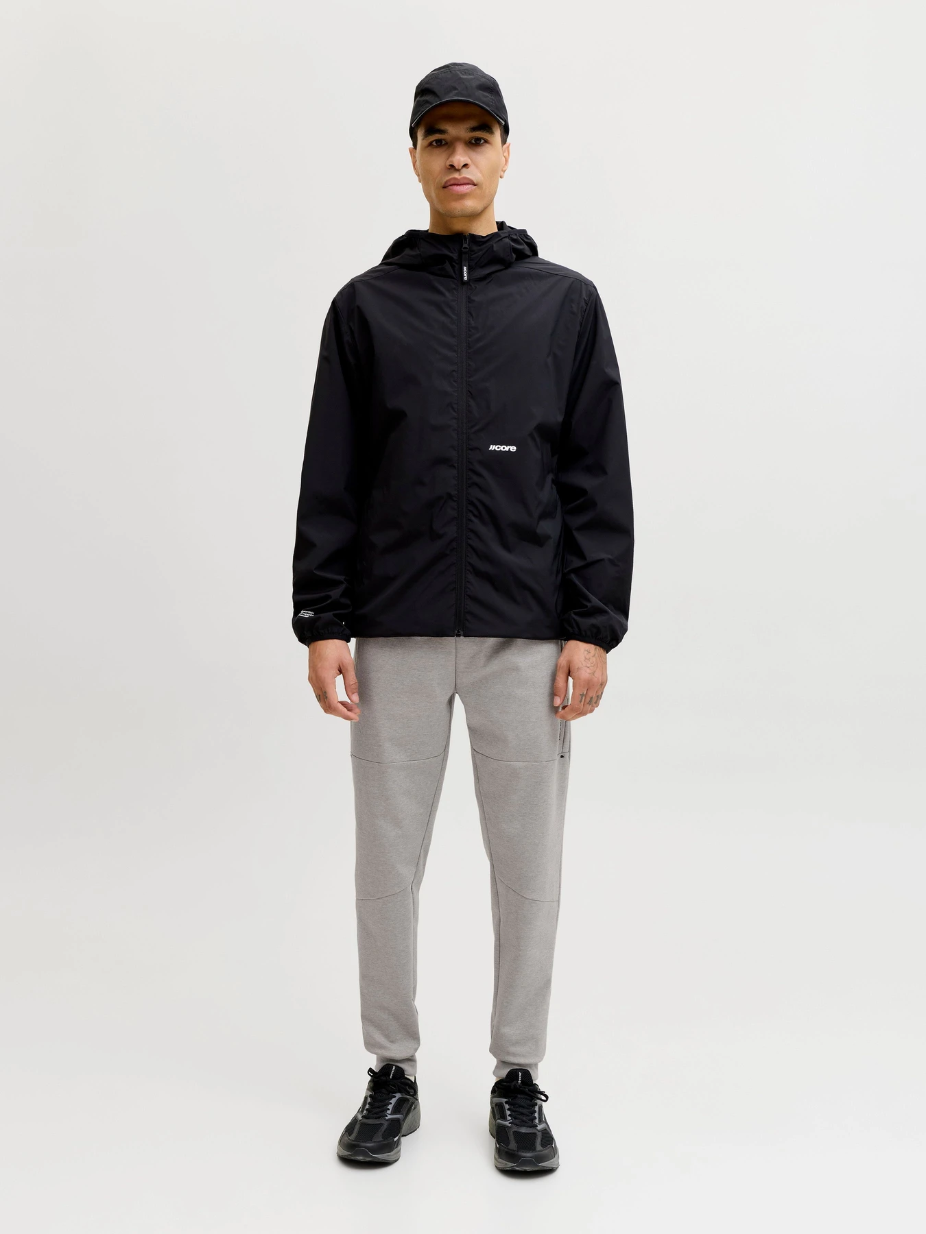 Брюки JACK & JONES GORDON BASE SWEAT PANTS модель 12288623_Light Grey Melange Брюки JACK & JONES GORDON BASE SWEAT PANTS модель 12288623_Light Grey Melange Фото