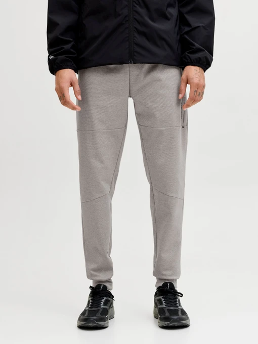Брюки JACK & JONES GORDON BASE SWEAT PANTS модель 12288623_Light Grey Melange Фото