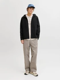 Худи и свитшоты JACK & JONES BASE SWEAT ZIP HOOD модель 12289209_Black Фото