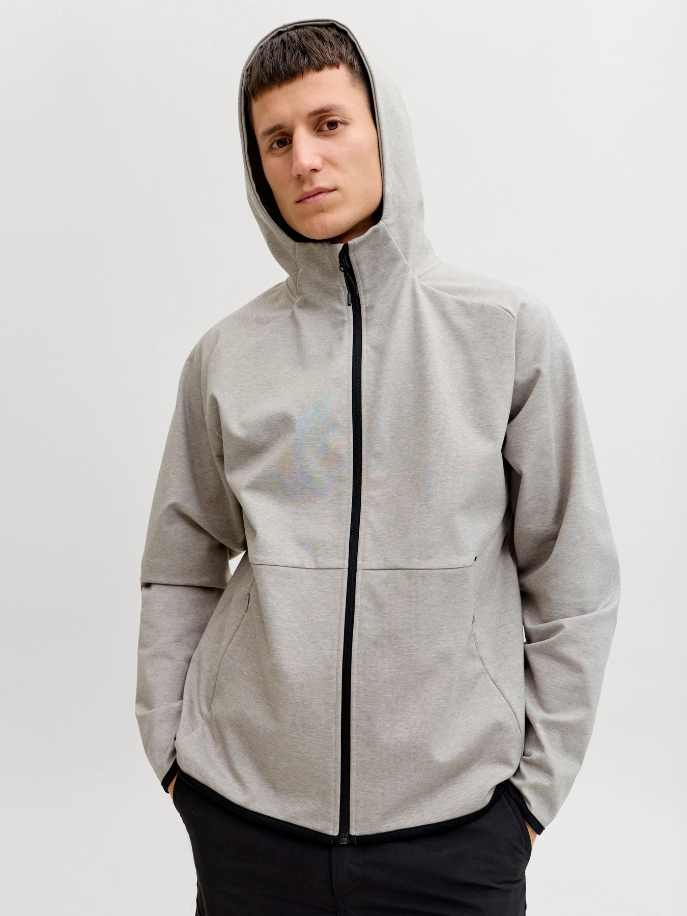 Худі та світшоти JACK & JONES BASE SWEAT ZIP HOOD модель 12289209_Light Grey Melange Худі та світшоти JACK & JONES BASE SWEAT ZIP HOOD модель 12289209_Light Grey Melange Фото