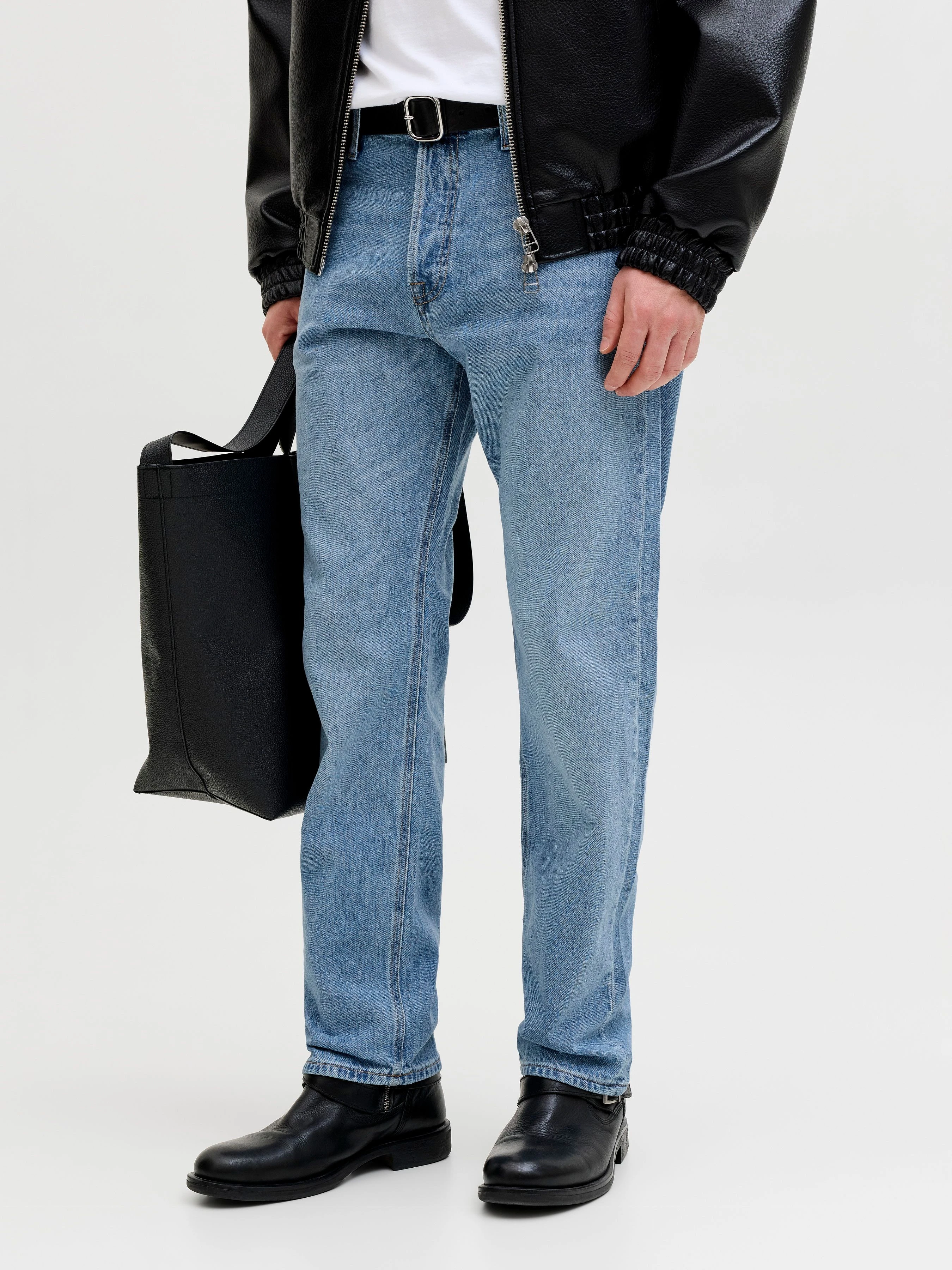 Бавовняні Чоловічі Прямі джинси JACK & JONES CHRIS ORIGINAL