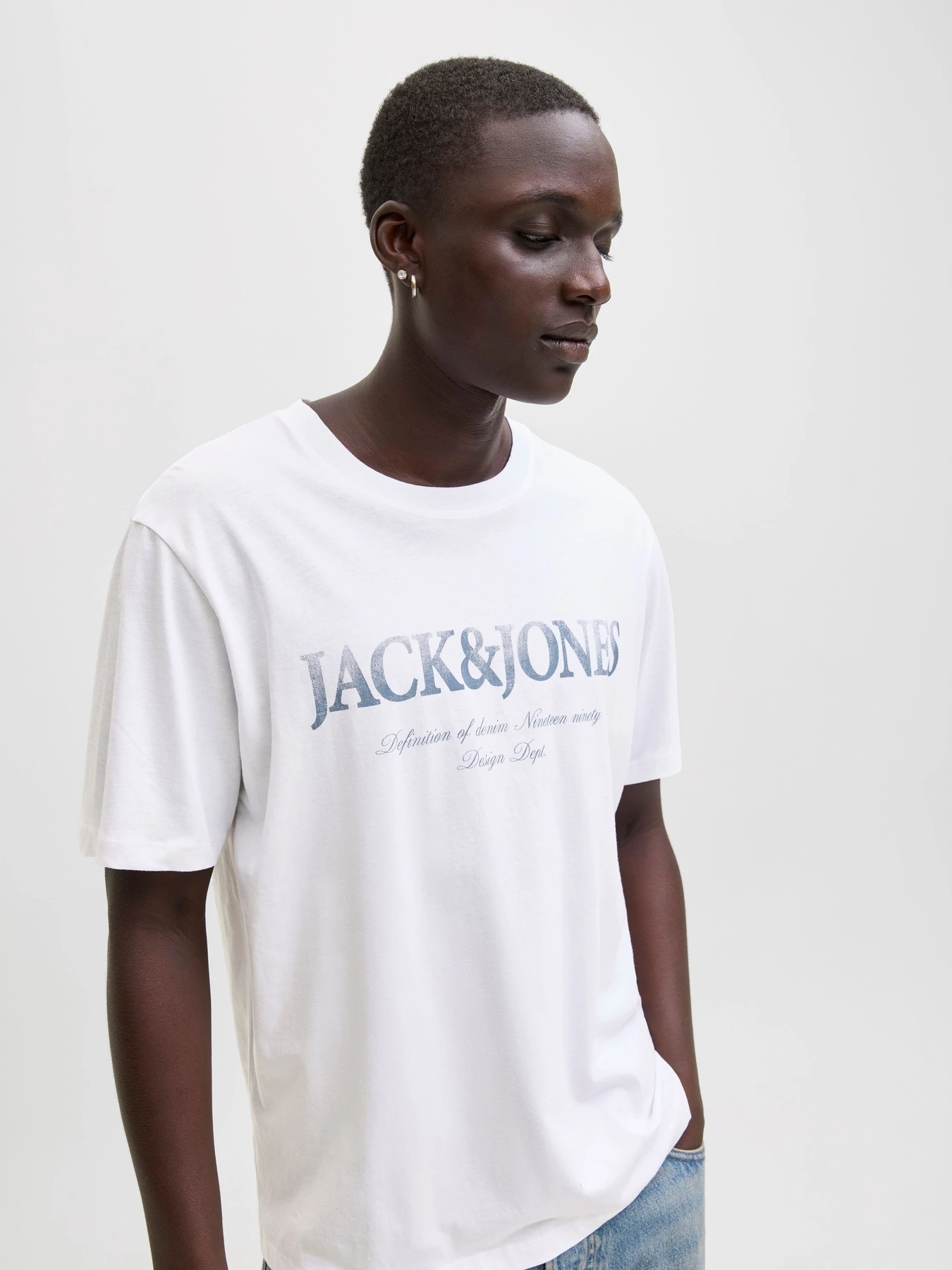 Футболки и поло JACK & JONES DEVIN DAYTONA PRINT TEE модель 12290173_Bright White Фото