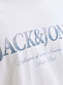 Футболки и поло JACK & JONES DEVIN DAYTONA PRINT TEE модель 12290173_Bright White Фото