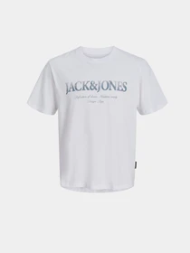 Футболки и поло JACK & JONES DEVIN DAYTONA PRINT TEE модель 12290173_Bright White Фото