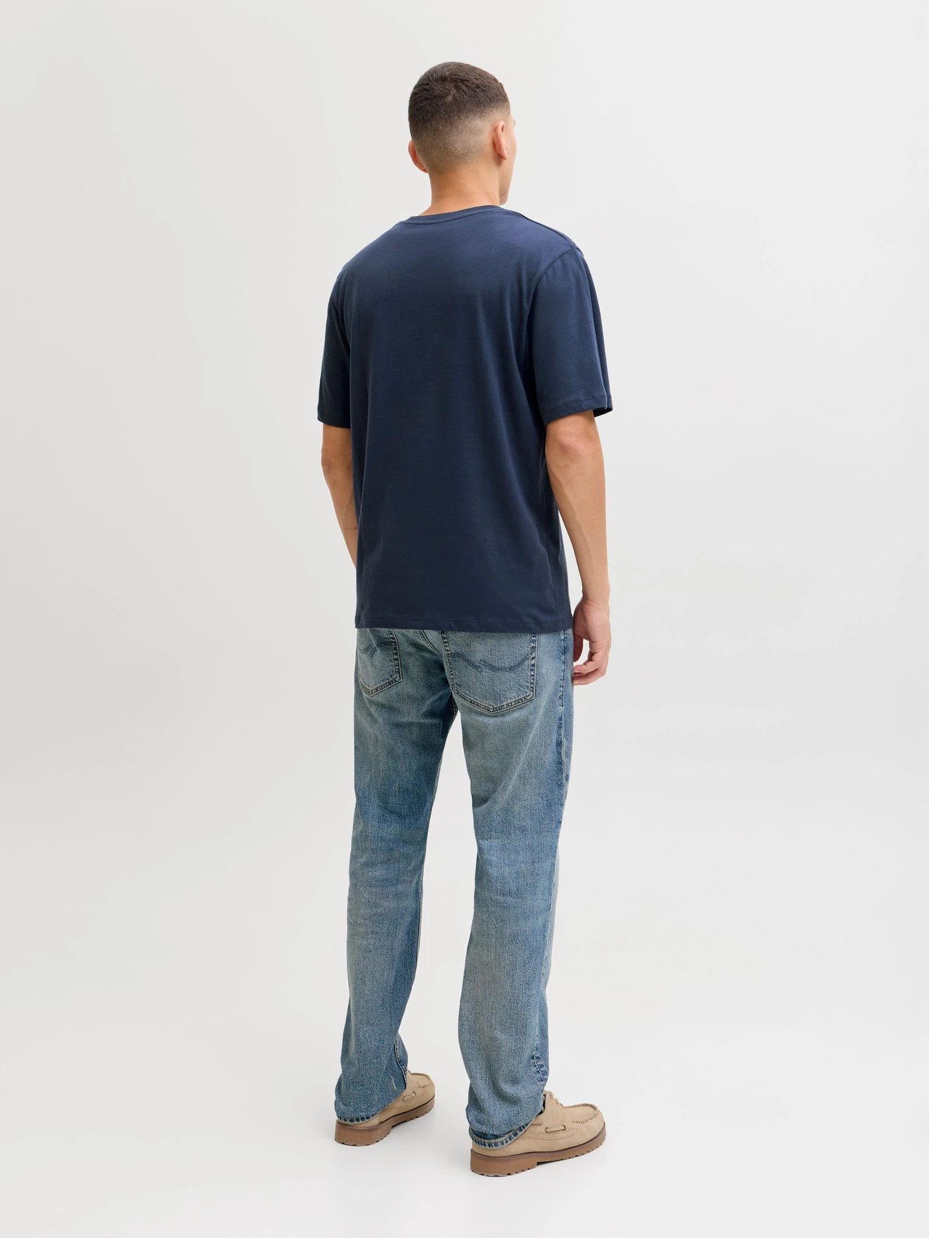 Футболки и поло JACK & JONES DEVIN DAYTONA PRINT TEE модель 12290173_Navy Blazer Фото