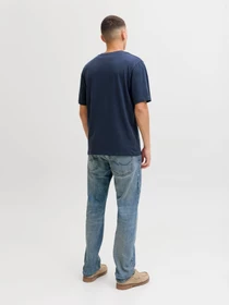 Футболки и поло JACK & JONES DEVIN DAYTONA PRINT TEE модель 12290173_Navy Blazer Фото