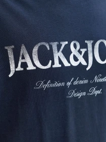 Футболки и поло JACK & JONES DEVIN DAYTONA PRINT TEE модель 12290173_Navy Blazer Фото