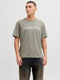 Футболки и поло JACK & JONES DEVIN DAYTONA PRINT TEE модель 12290173_Vetiver Фото
