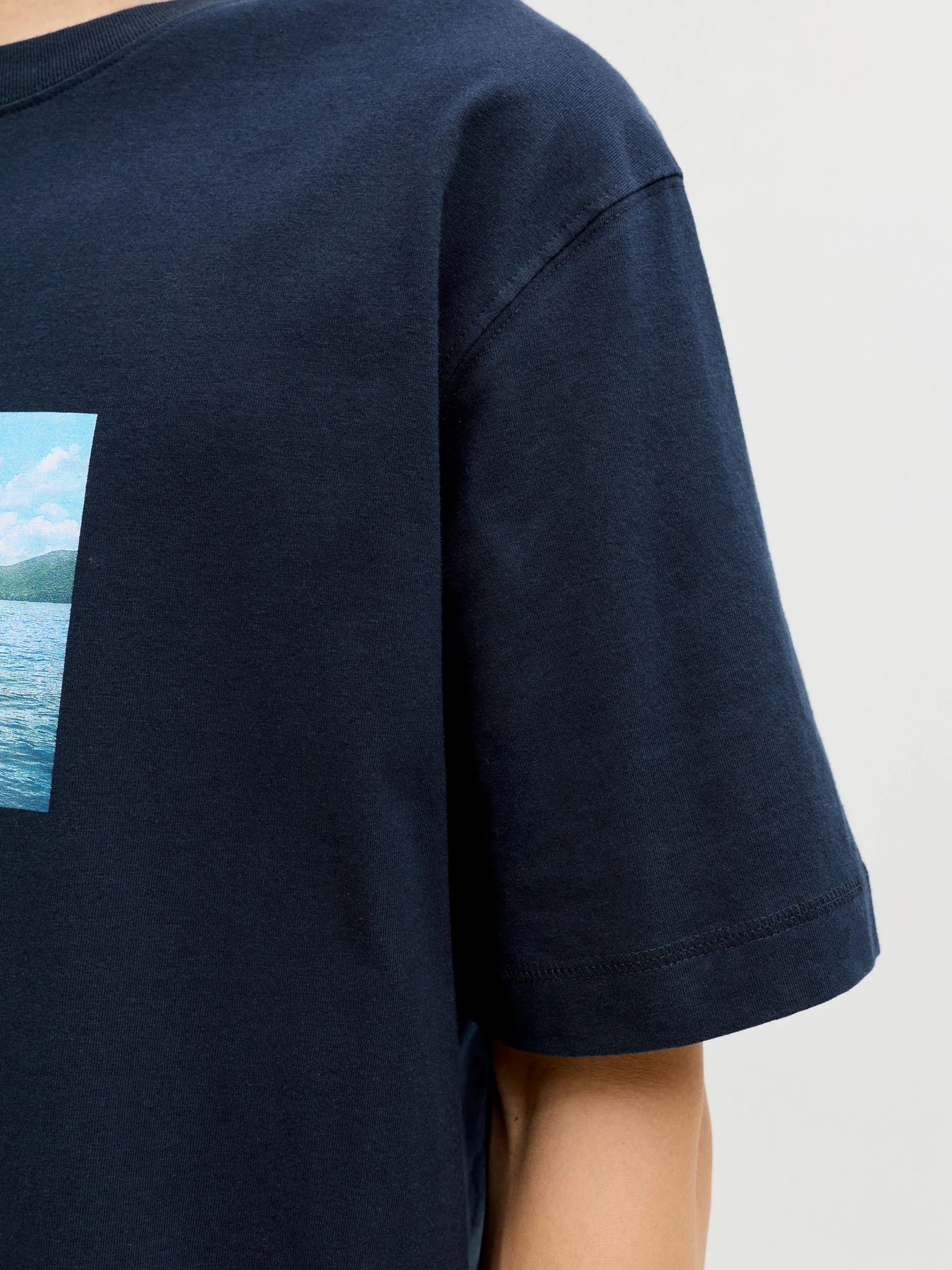 Футболки и поло JACK & JONES NORREBRO PHOTO TEE модель 12291022_Sky Captain Фото