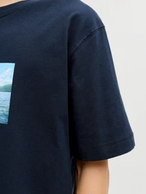 Футболки и поло JACK & JONES NORREBRO PHOTO TEE модель 12291022_Sky Captain Фото