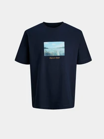 Футболки и поло JACK & JONES NORREBRO PHOTO TEE модель 12291022_Sky Captain Фото