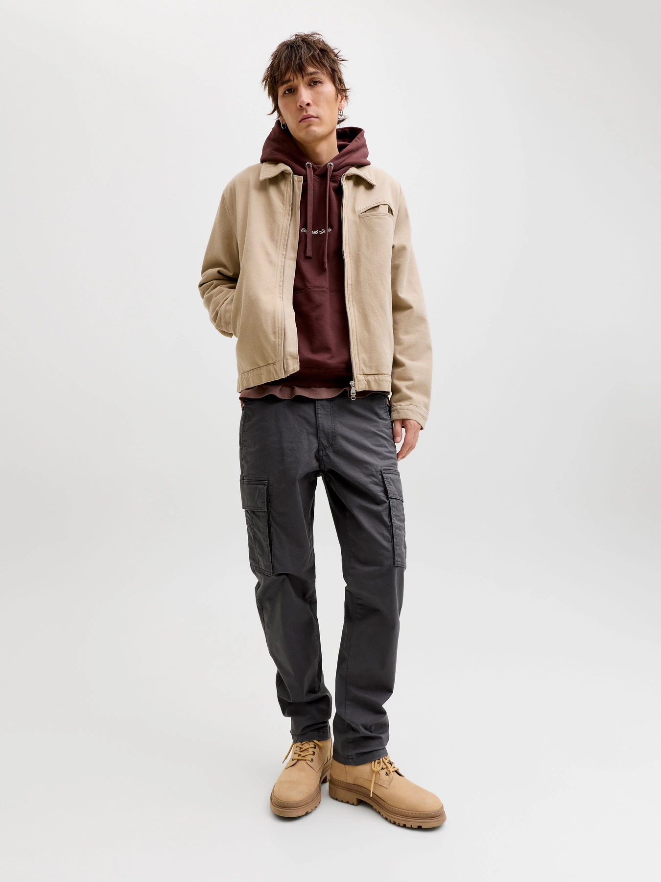 Брюки JACK & JONES KANE FRANK CARGO модель 12291962_Asphalt Брюки JACK & JONES KANE FRANK CARGO модель 12291962_Asphalt Фото