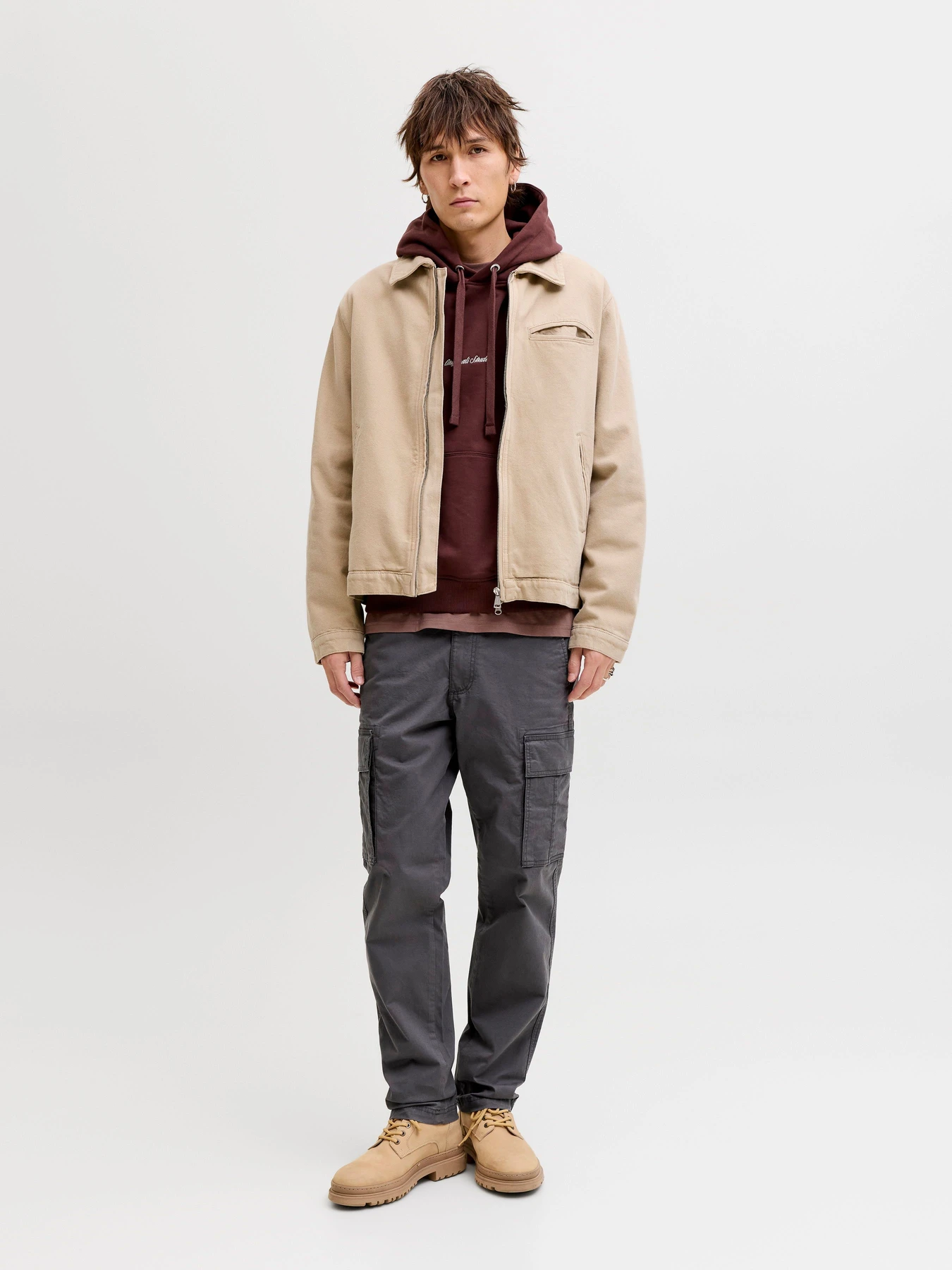 Брюки JACK & JONES KANE FRANK CARGO модель 12291962_Asphalt Брюки JACK & JONES KANE FRANK CARGO модель 12291962_Asphalt Фото
