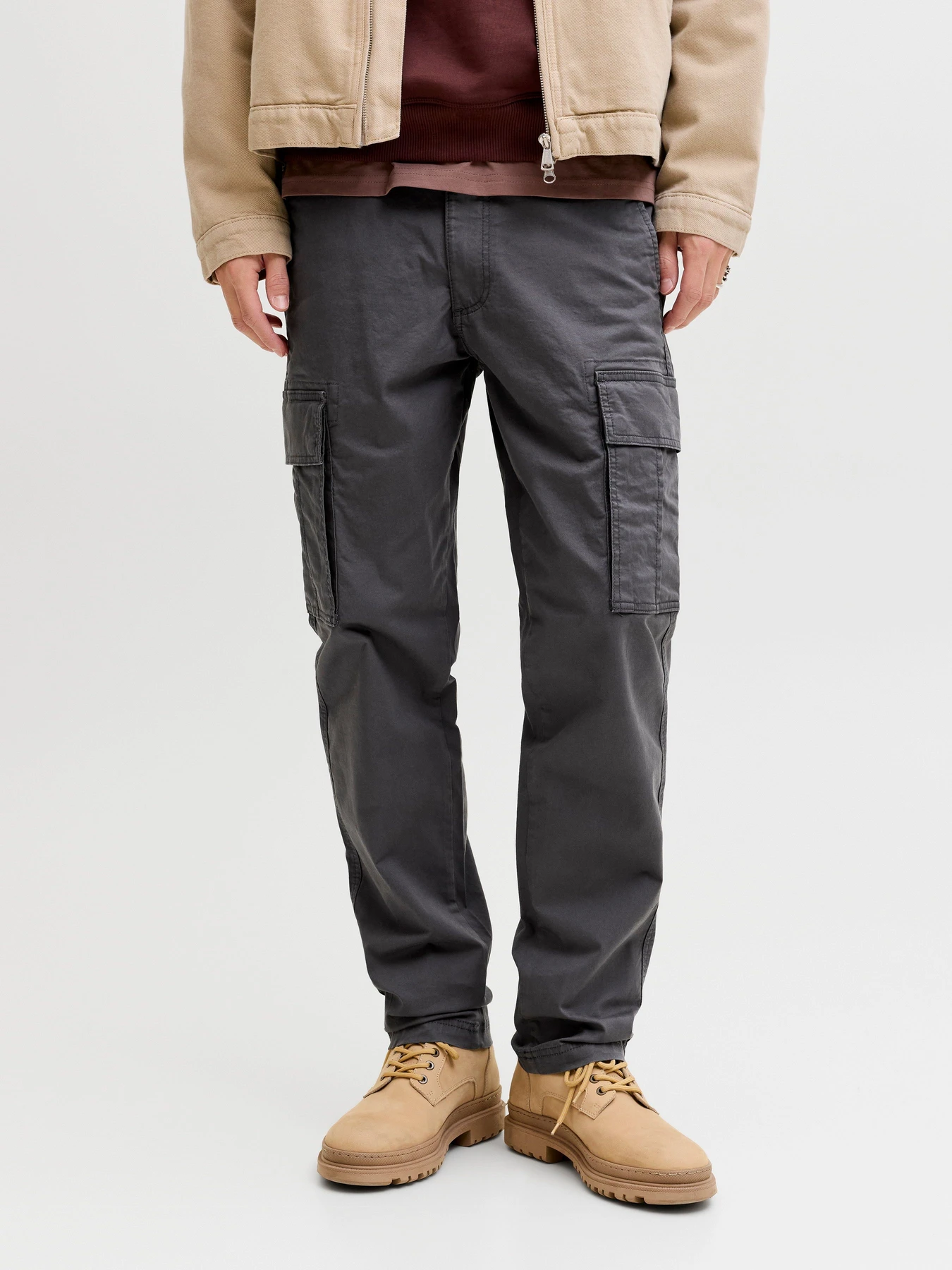 Брюки JACK & JONES KANE FRANK CARGO модель 12291962_Asphalt Брюки JACK & JONES KANE FRANK CARGO модель 12291962_Asphalt Фото