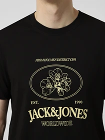 Футболки и поло JACK & JONES NANTUCKET TEE модель 12297895_Black Фото