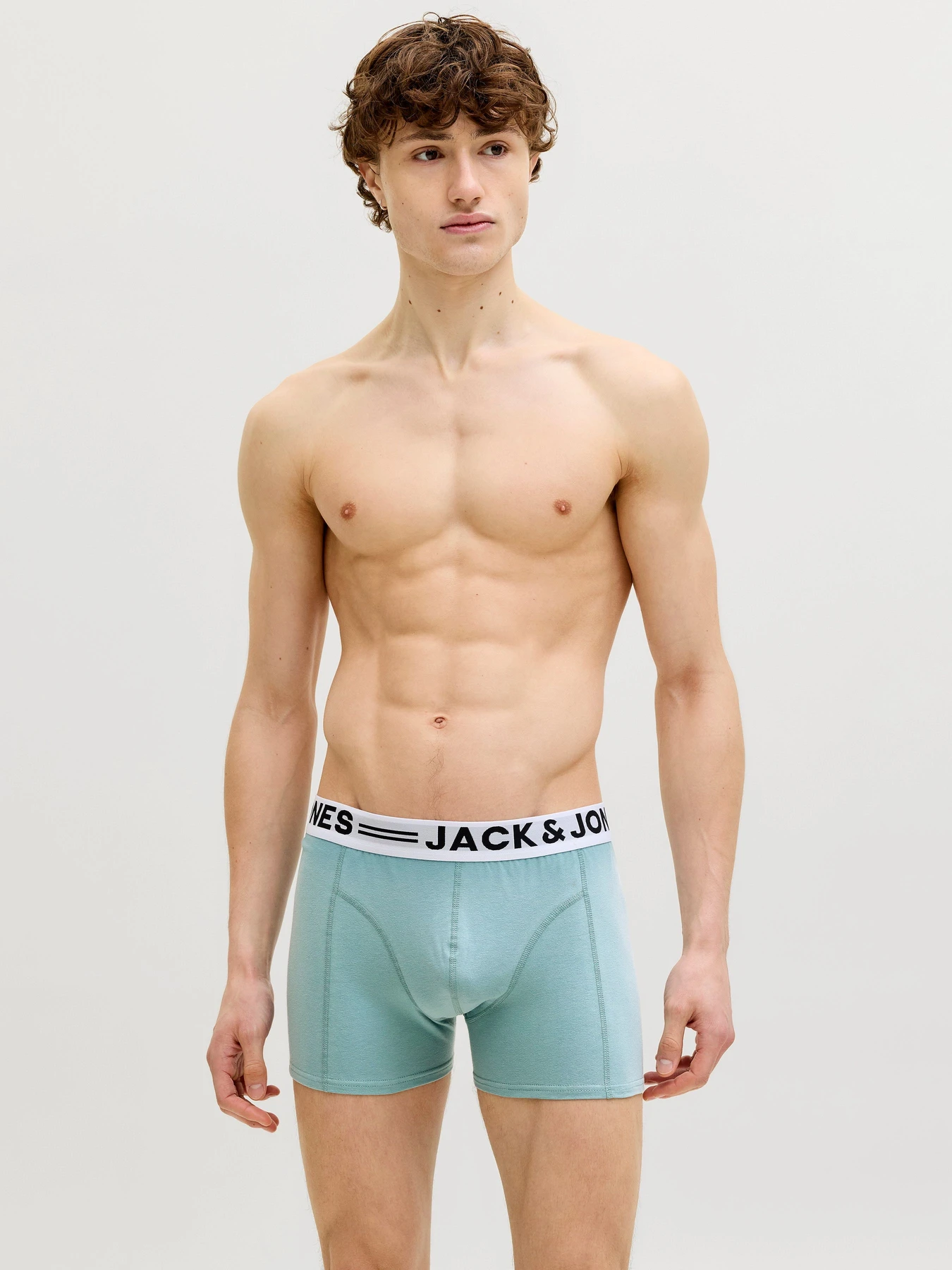 Нижня білизна JACK & JONES SENSE TRUNKS модель 12081832_Mineral Blue Blue Mirage - Фото