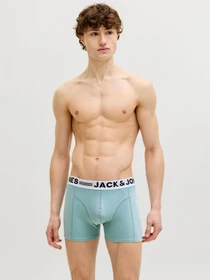 Нижнее белье JACK & JONES SENSE TRUNKS модель 12081832_Mineral Blue Blue Mirage - Фото