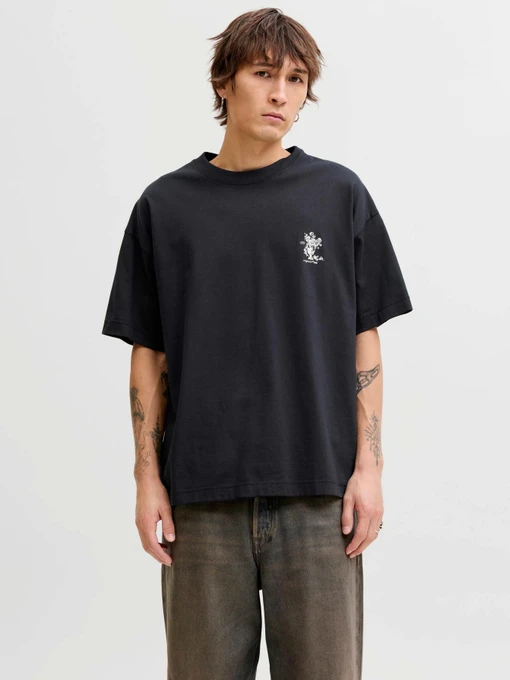 Футболки и поло JACK & JONES MAINE BACK TEE модель 12291780_Black Фото