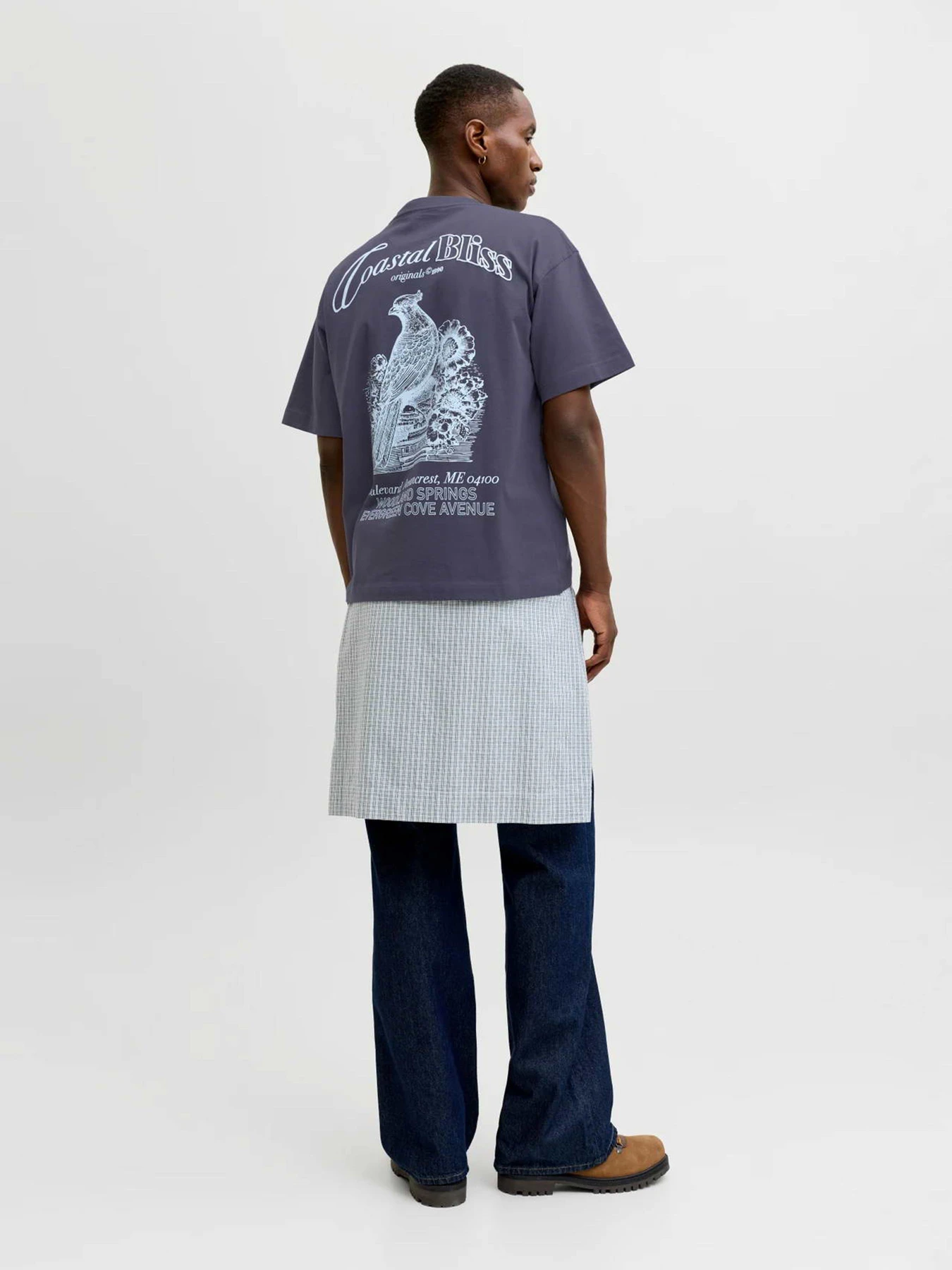 Футболки і поло JACK & JONES MAINE BACK TEE модель 12291780_Odyssey Gray Футболки і поло JACK & JONES MAINE BACK TEE модель 12291780_Odyssey Gray Фото