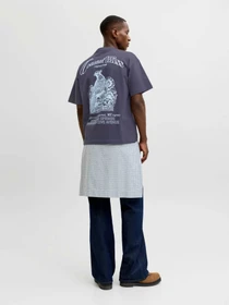 Футболки і поло JACK & JONES MAINE BACK TEE модель 12291780_Odyssey Gray Фото