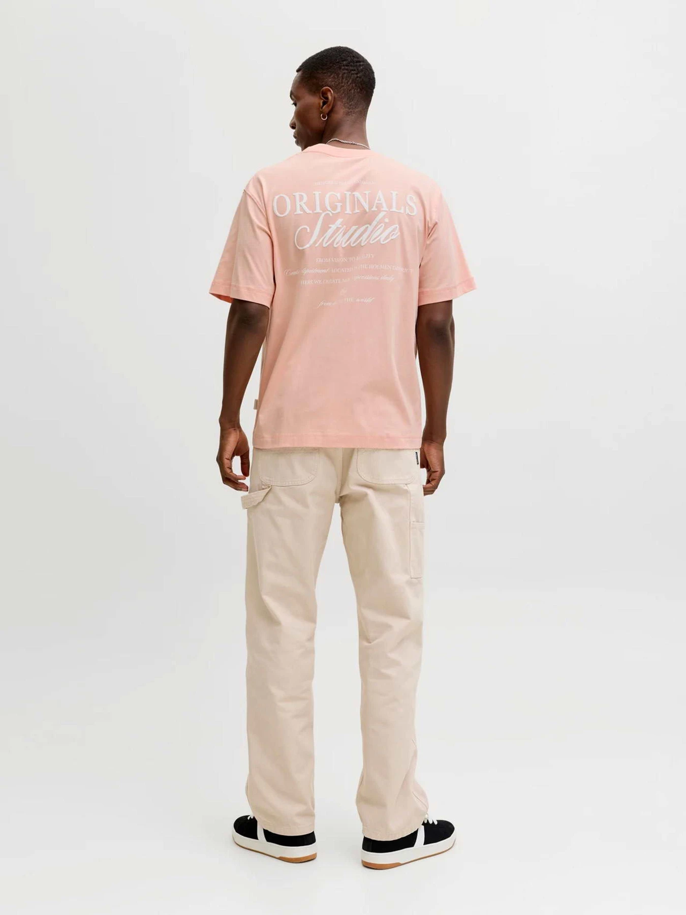 Футболки и поло JACK & JONES MAINE BACK TEE модель 12291780_Peach Melba Фото