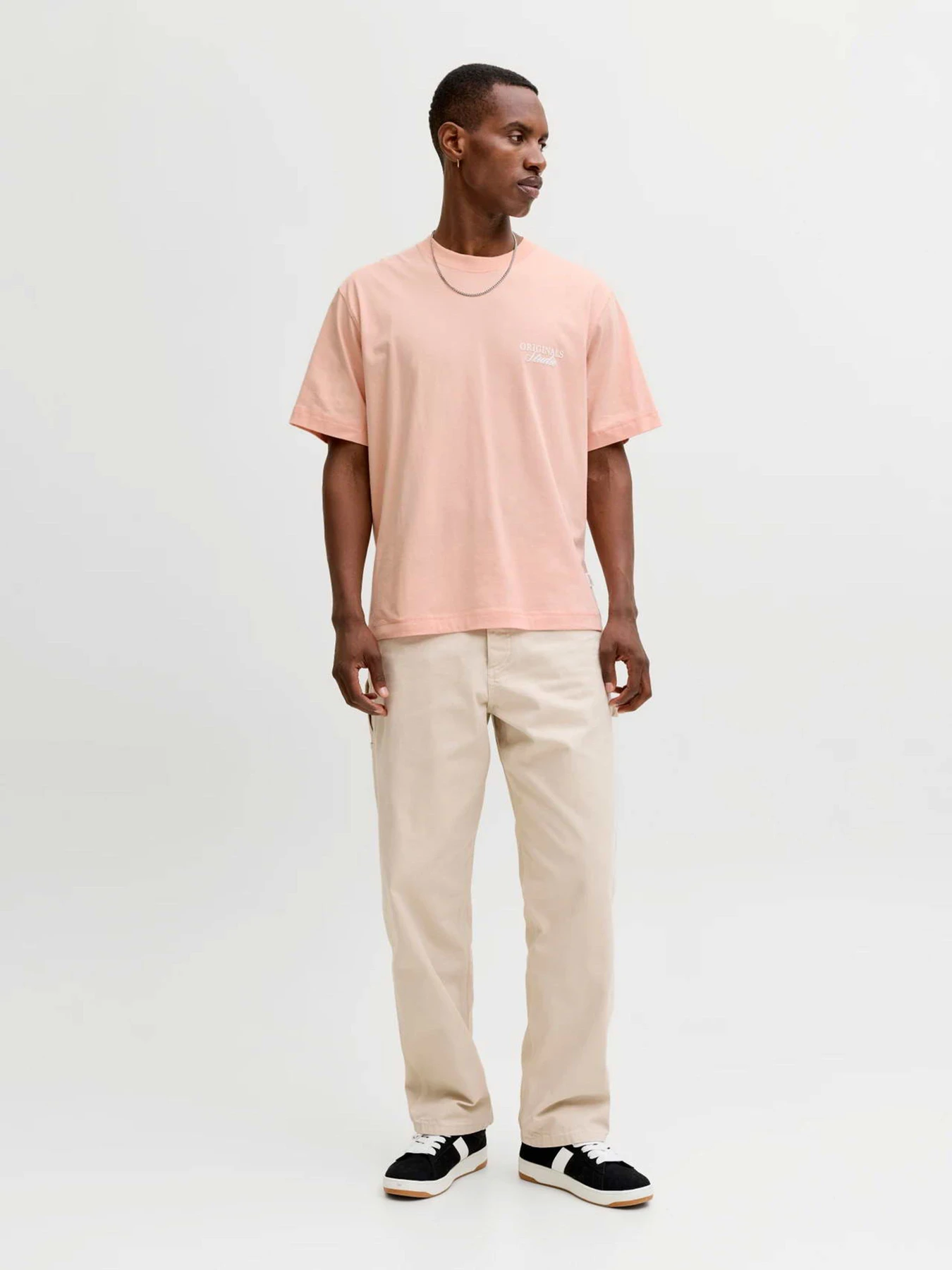 Футболки и поло JACK & JONES MAINE BACK TEE модель 12291780_Peach Melba Фото