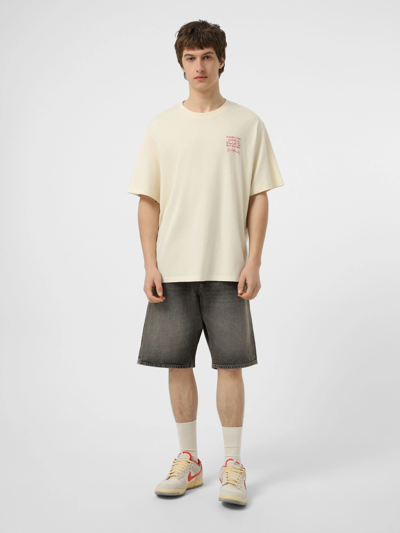 Футболки и поло JACK & JONES TRENDY OBJECTS TEE модель 12293426_Antique White Фото