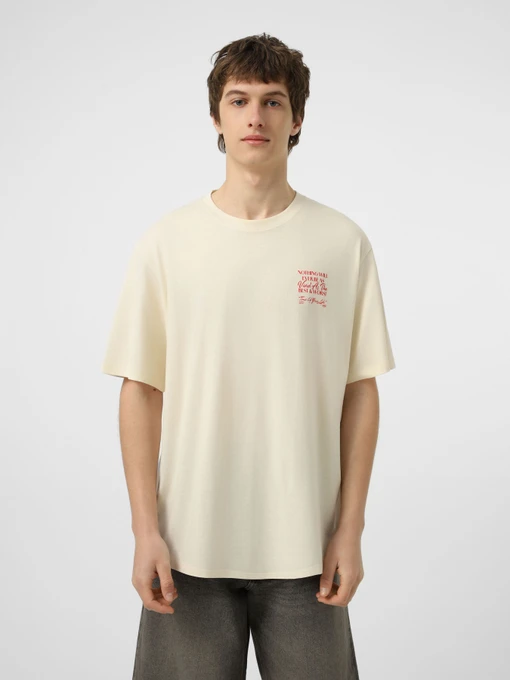 Футболки і поло JACK & JONES TRENDY OBJECTS TEE модель 12293426_Antique White Фото
