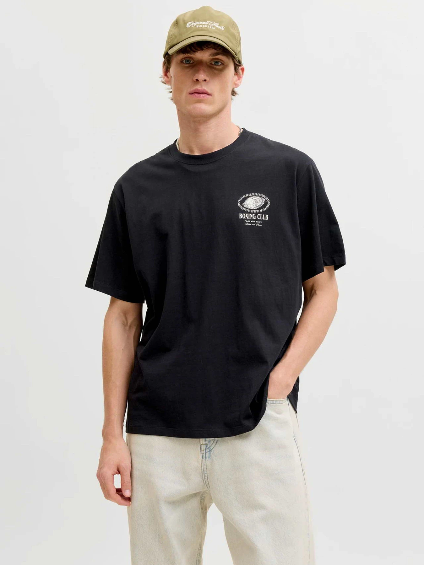 Футболки і поло JACK & JONES TRENDY OBJECTS TEE модель 12293426_Black Фото