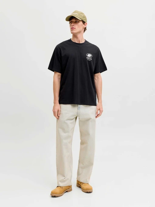 Бавовняна Чоловіча Футболка JACK & JONES TRENDY OBJECTS TEE фото 3
