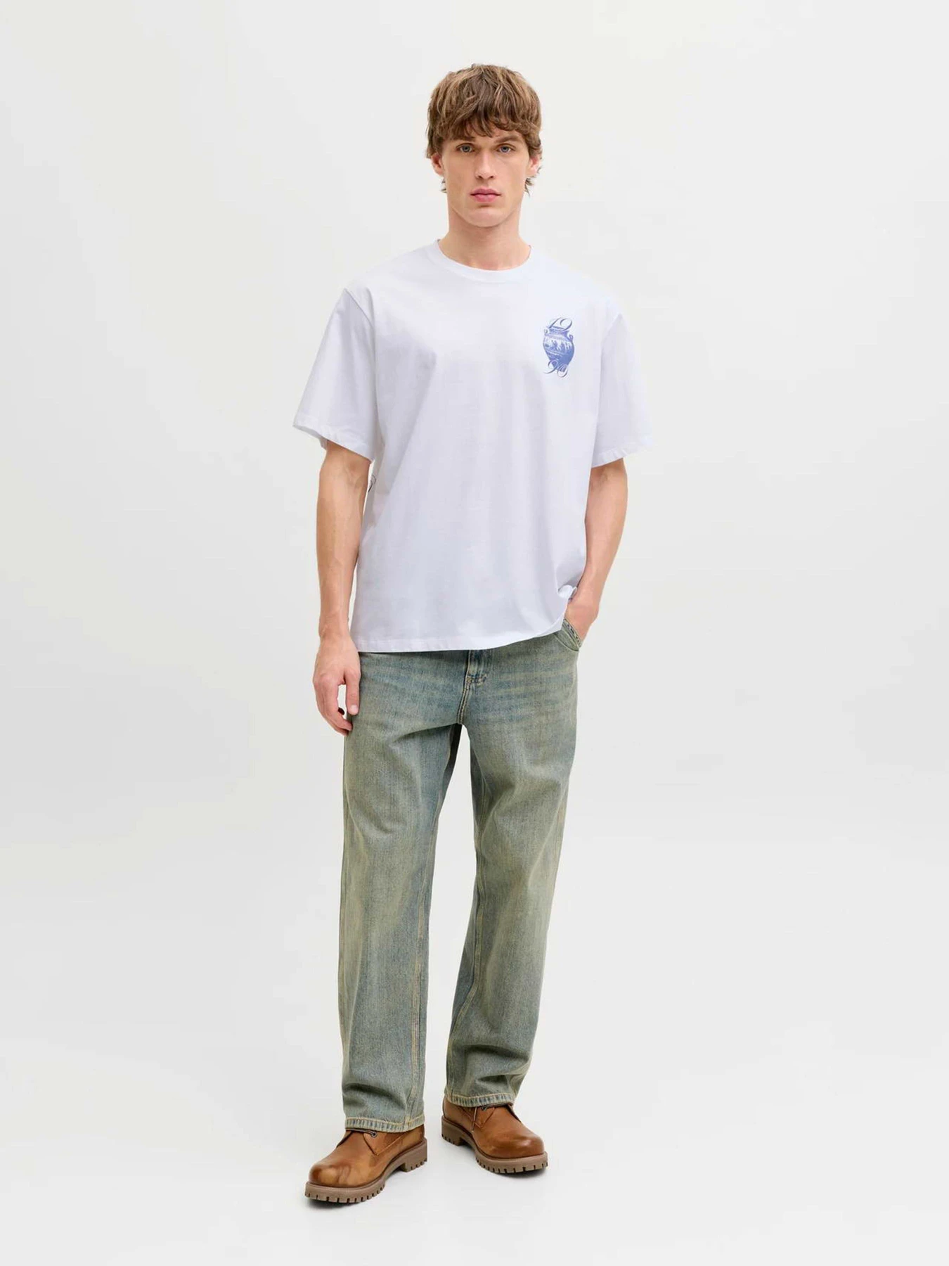 Футболки і поло JACK & JONES TRENDY OBJECTS TEE модель 12293426_Bright White Футболки і поло JACK & JONES TRENDY OBJECTS TEE модель 12293426_Bright White Фото