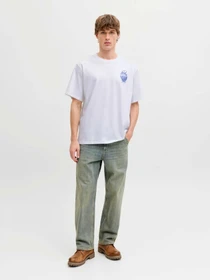 Футболки і поло JACK & JONES TRENDY OBJECTS TEE модель 12293426_Bright White Фото