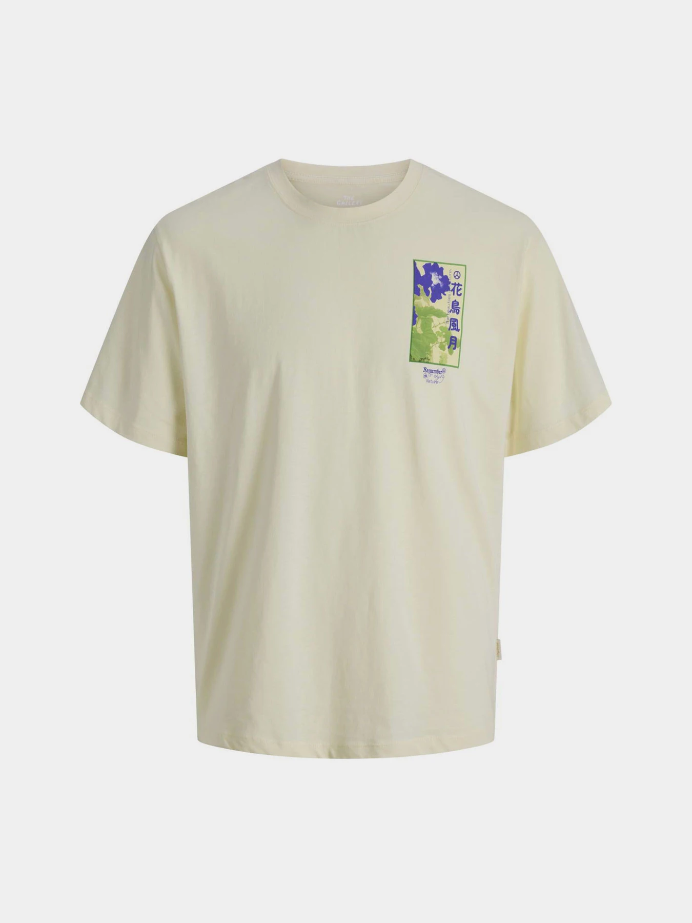 Футболки и поло JACK & JONES BIG JAPAN TEE модель 12293428_Antique White PURPLE AW Фото