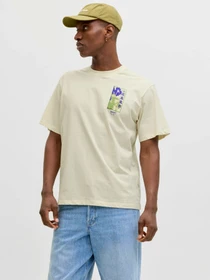 Футболки і поло JACK & JONES BIG JAPAN TEE модель 12293428_Antique White PURPLE AW Фото