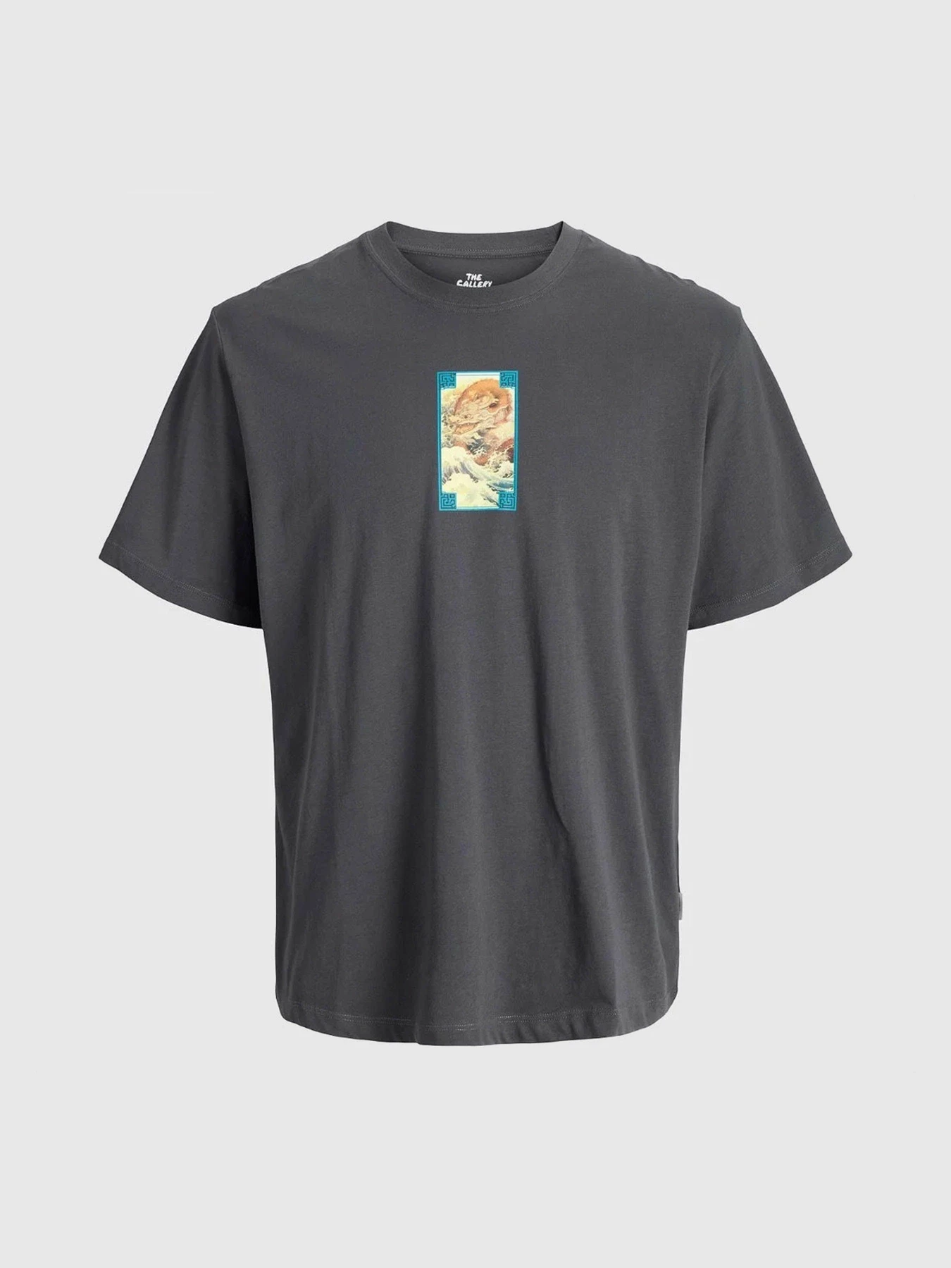 Футболки і поло JACK & JONES BIG JAPAN TEE модель 12293428_Asphalt Фото