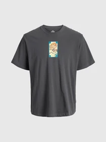 Футболки і поло JACK & JONES BIG JAPAN TEE модель 12293428_Asphalt Фото