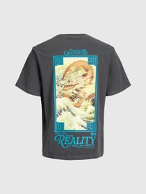 Футболки і поло JACK & JONES BIG JAPAN TEE модель 12293428_Asphalt Фото