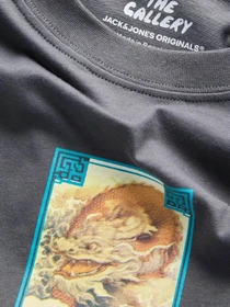 Футболки і поло JACK & JONES BIG JAPAN TEE модель 12293428_Asphalt Фото