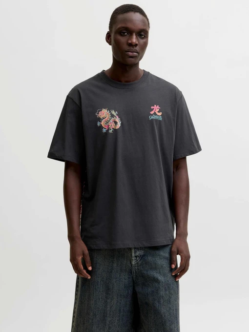 Футболки и поло JACK & JONES BIG JAPAN TEE модель 12293428_Phantom Фото