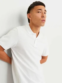 Футболки і поло JACK & JONES BASIC POLO модель 12136516_White SLIM FIT Фото