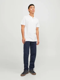 Футболки і поло JACK & JONES BASIC POLO модель 12136516_White SLIM FIT Фото