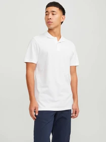 Футболки и поло JACK & JONES BASIC POLO модель 12136516_White SLIM FIT Фото