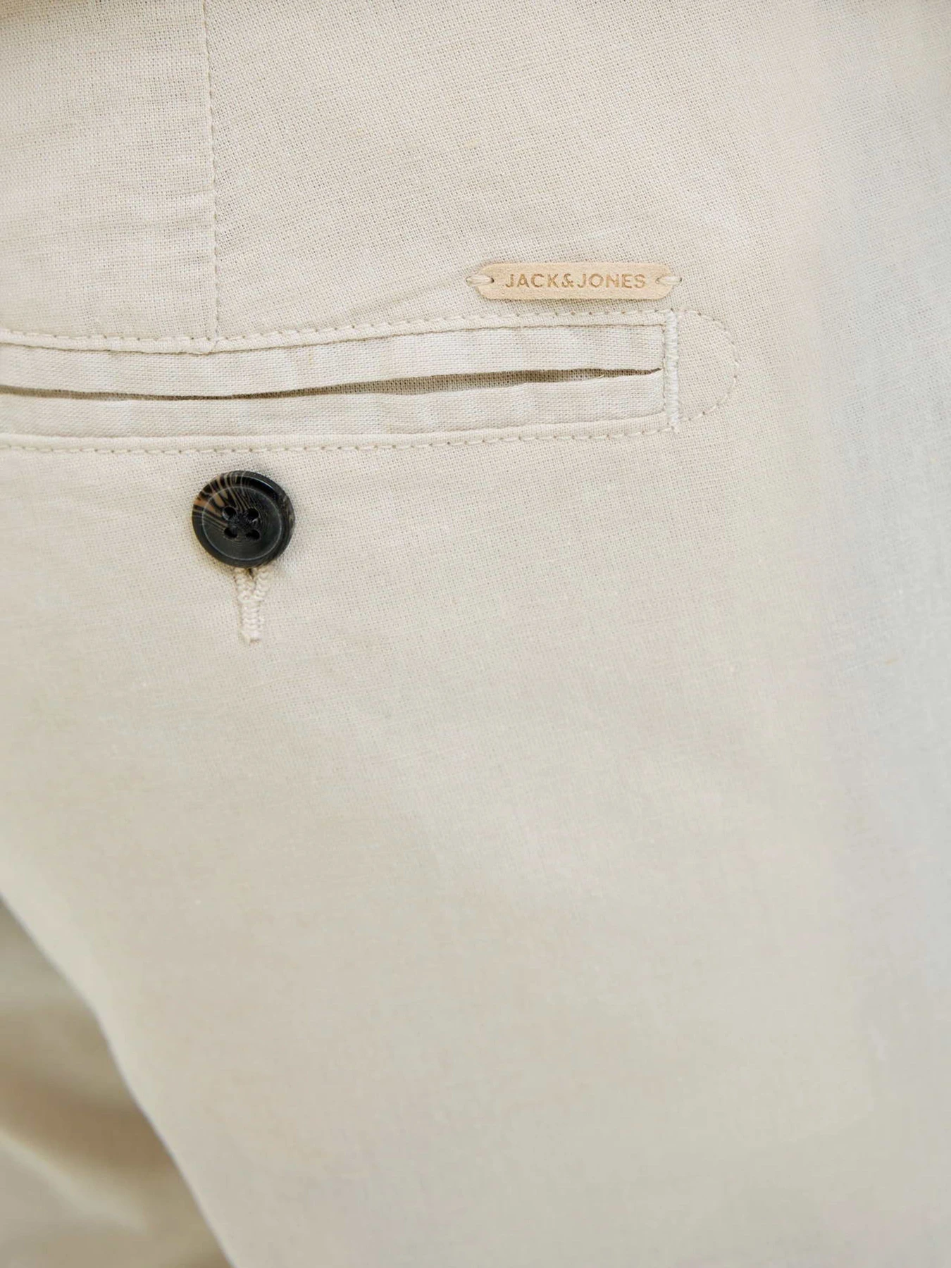 Брюки JACK & JONES TACE SUMMER LINEN BLEND CHINO модель 12248604_Feather Gray Фото