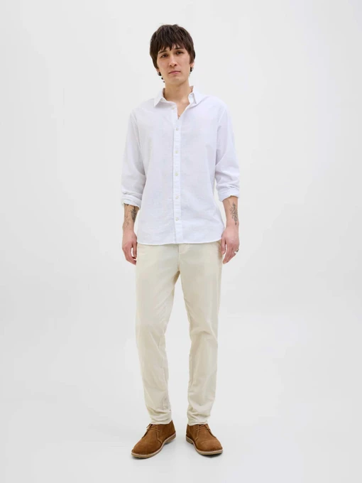 Чоловічі Чіноси JACK & JONES TACE SUMMER LINEN BLEND CHINO фото 3