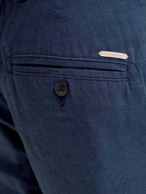 Брюки JACK & JONES TACE SUMMER LINEN BLEND CHINO модель 12248604_Navy Blazer Фото
